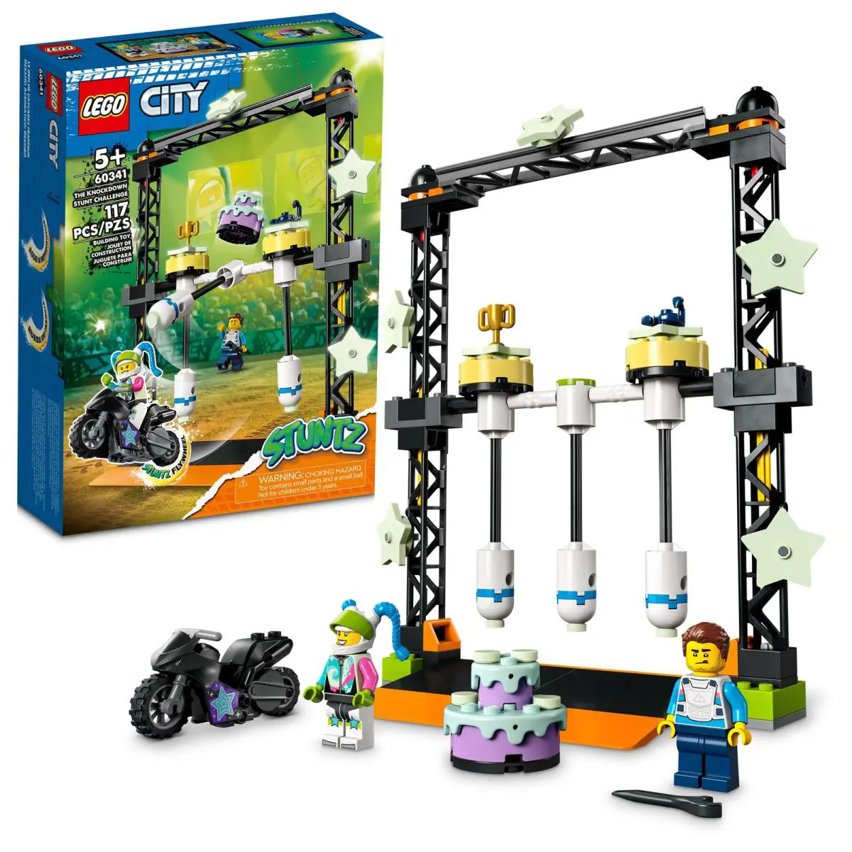 Lego City Stuntz The Knockdown Stunt Challenge Playset 60341 Adventure TV Serie
