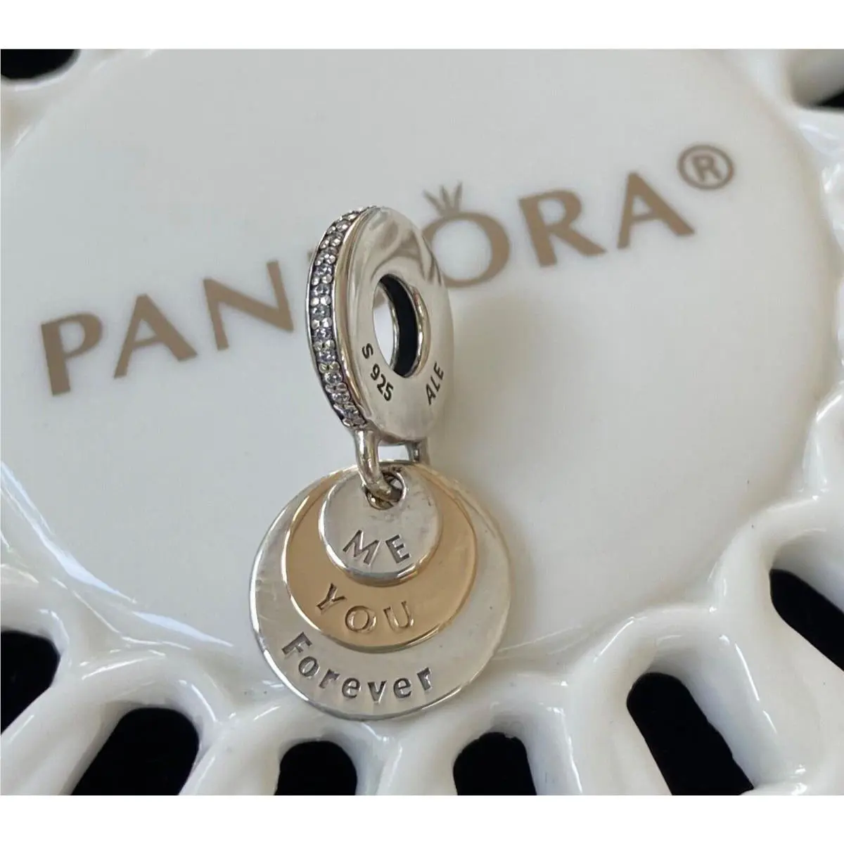 Pandora You Me Forever Dangle Charm 791979CZ