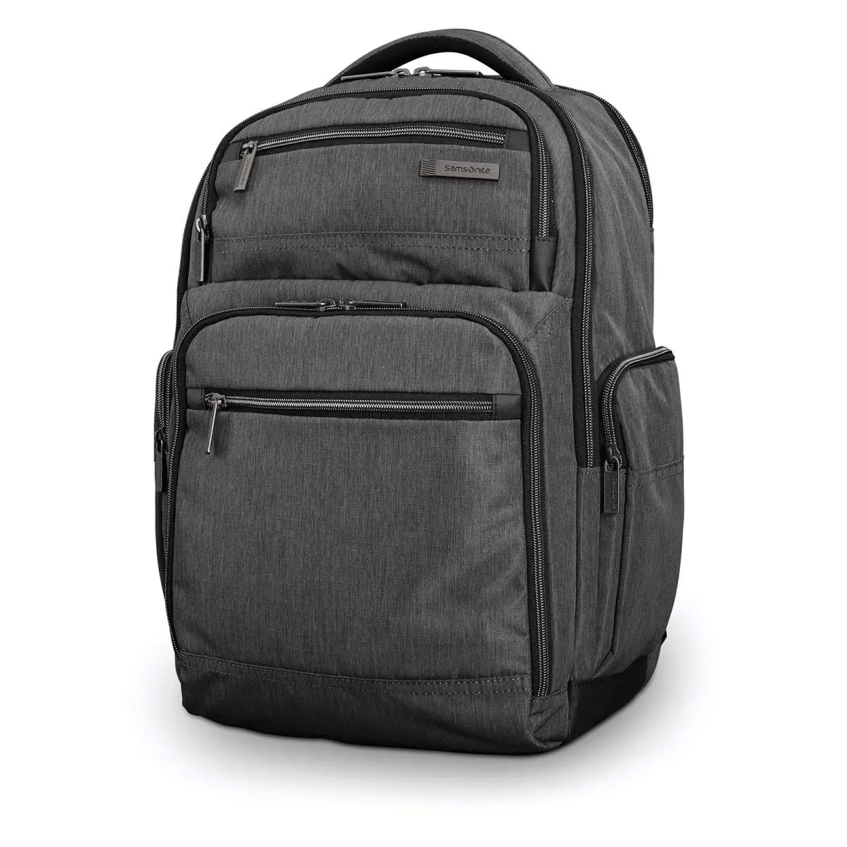 Modern Utility Double Shot Laptop Backpack Charcoal Heather One by Samsonite