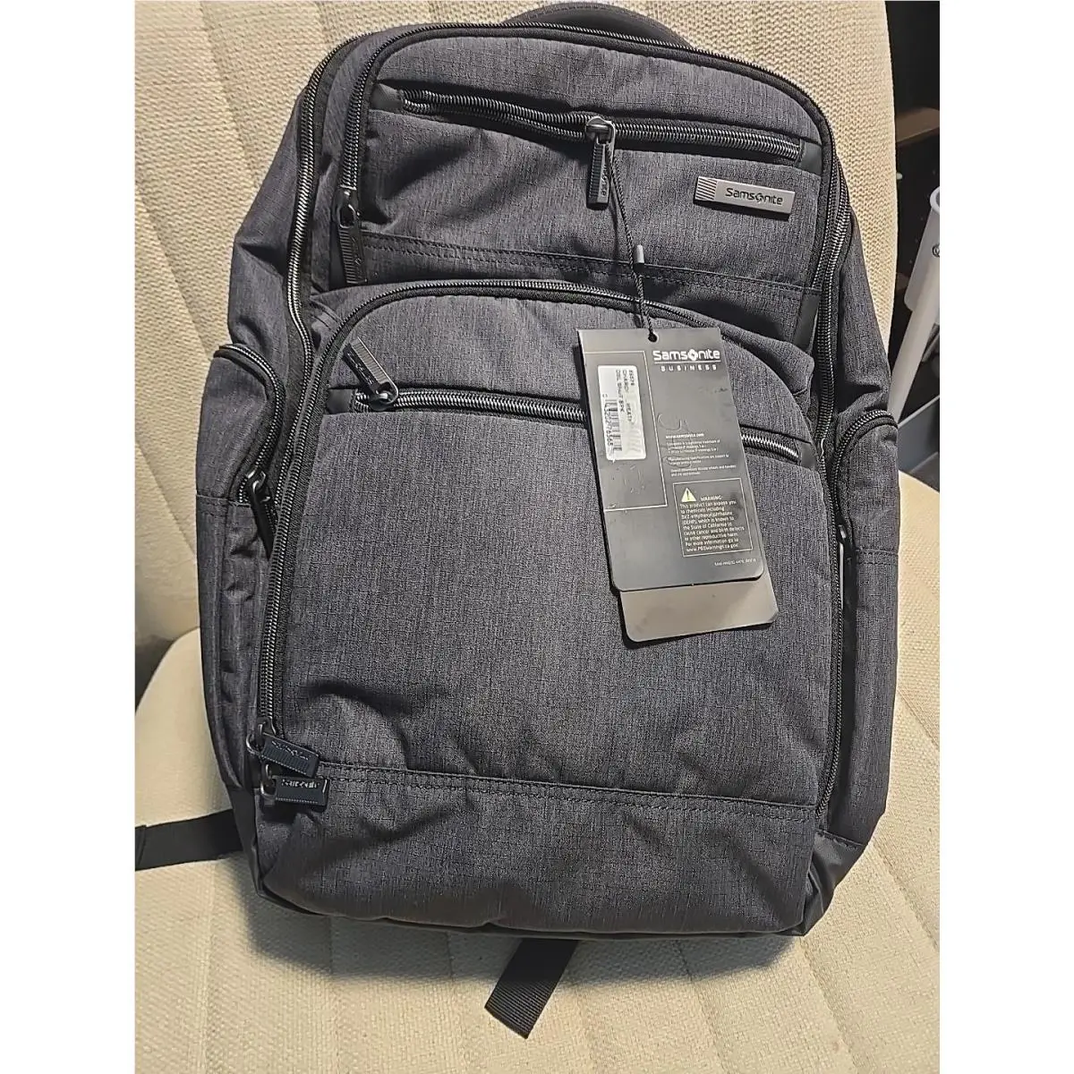 Samsonite Modern Utility Double Shot Laptop Backpack Charcoal Heather One