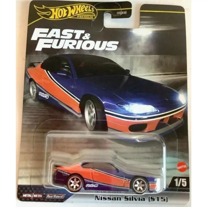 Hot Wheels Premium Fast Furious HYP73 Nissan Silvia S15 1/5 1:64 Scale Car