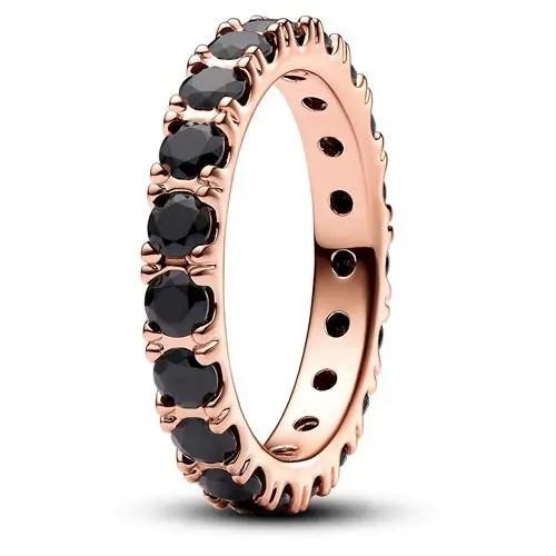 Pandora Black Sparkling Row Eternity Ring 180050C02-54