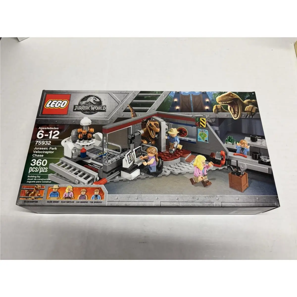 Lego Jurassic World: Jurassic Park Velociraptor Chase 75932 Box