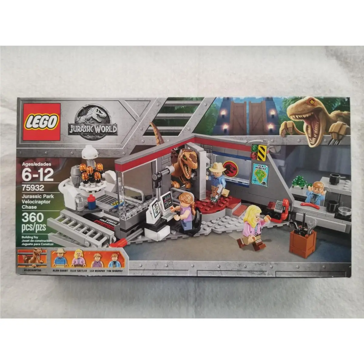 Lego Jurassic World 75932 Jurassic Park Velociraptor Chase Set Minifigure