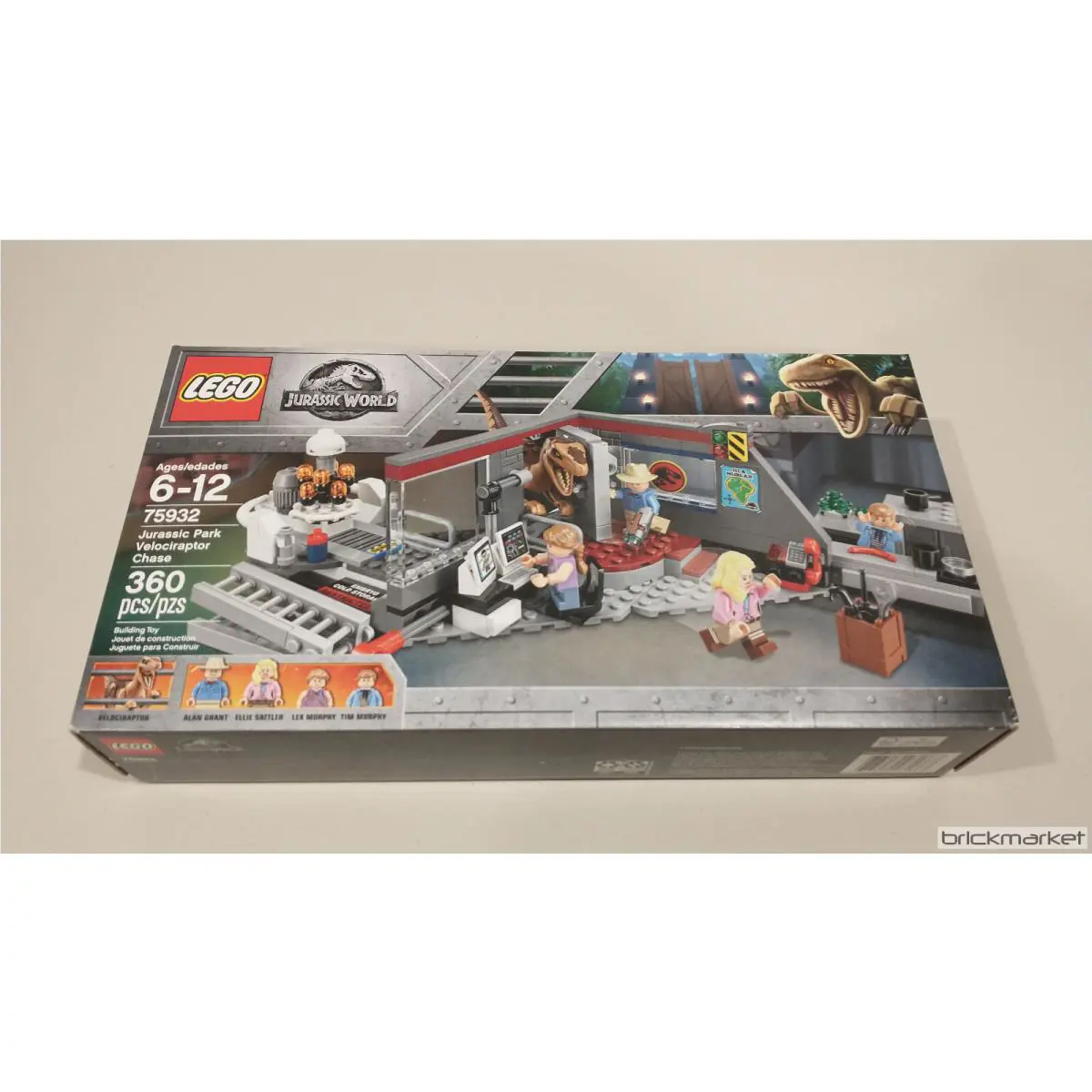 Lego Jurassic Park 75932 Velociraptor Chase Nisb World Retired