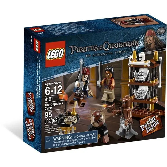 Lego Pirates Of The Caribbean 4191 - 95pcs - The Captain`s Cab
