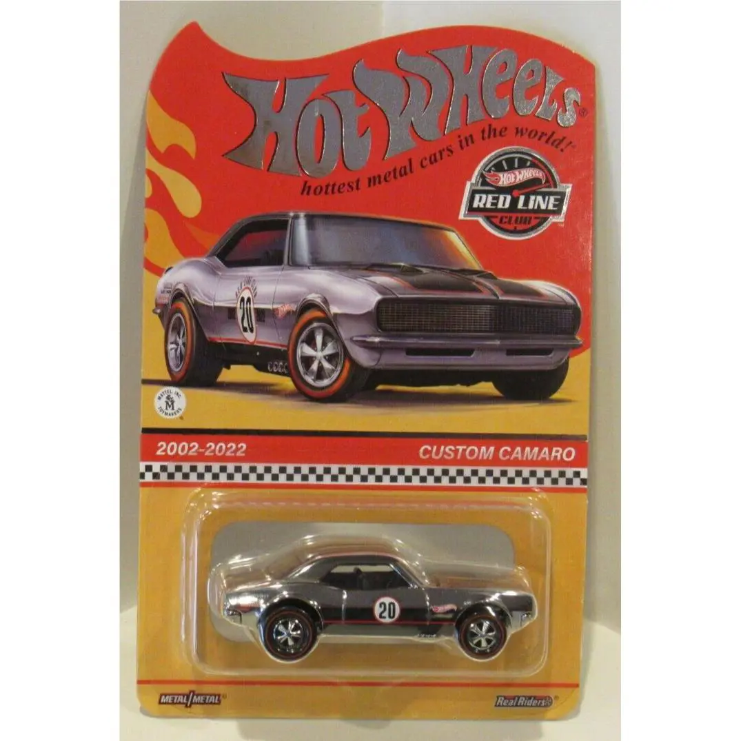 Hot Wheels Rlc 2022 Custom Camaro `67 Redline 20th Anniversary Chrome 1967