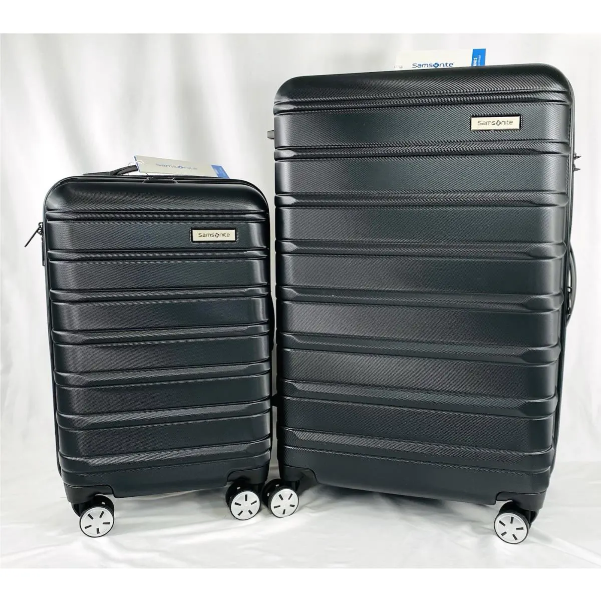 2-Piece Samsonite Omni 2 Hardside Expandable Luggage Spinner 20 /24 Black