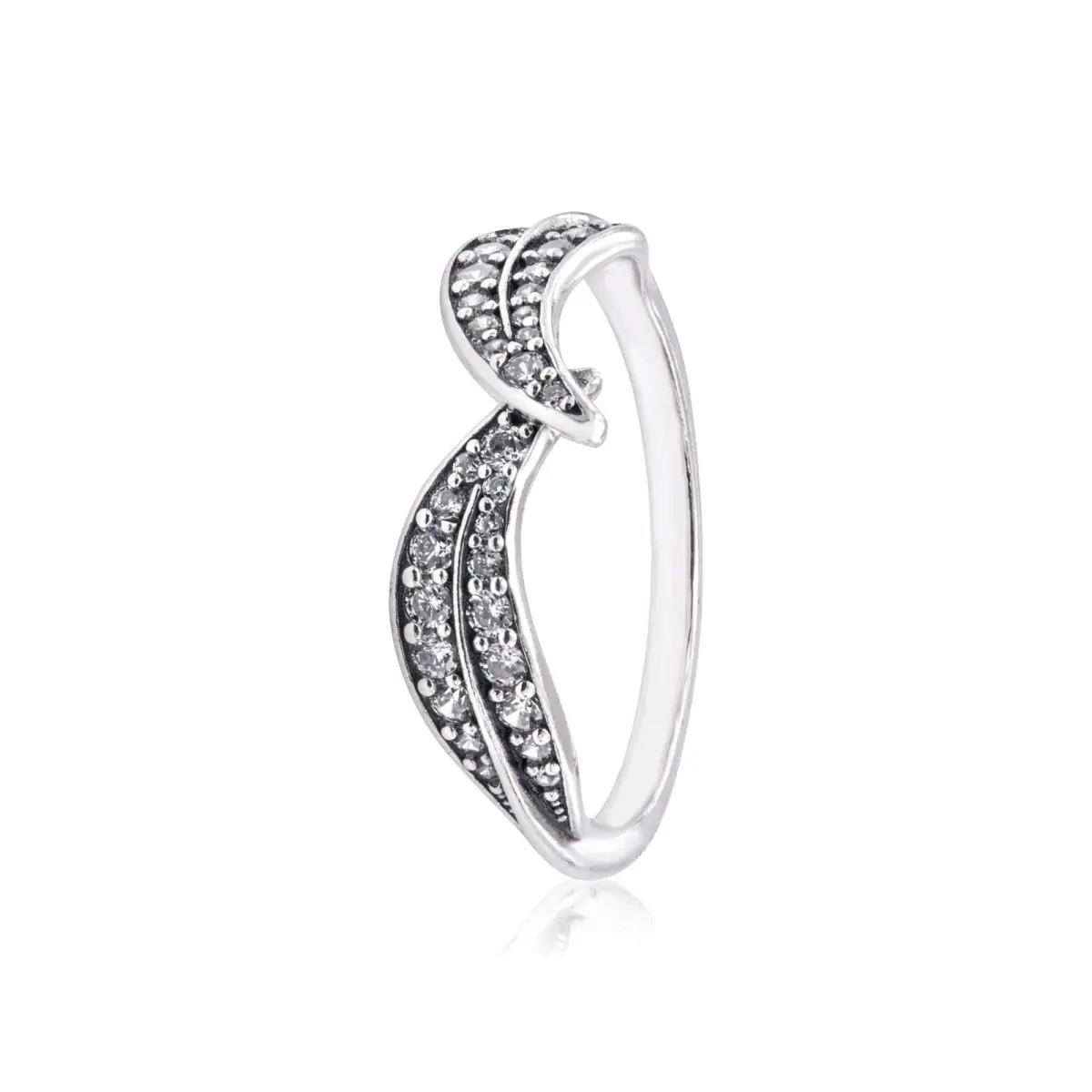 Pandora Sparkling Leaves Ring 199533C01-58