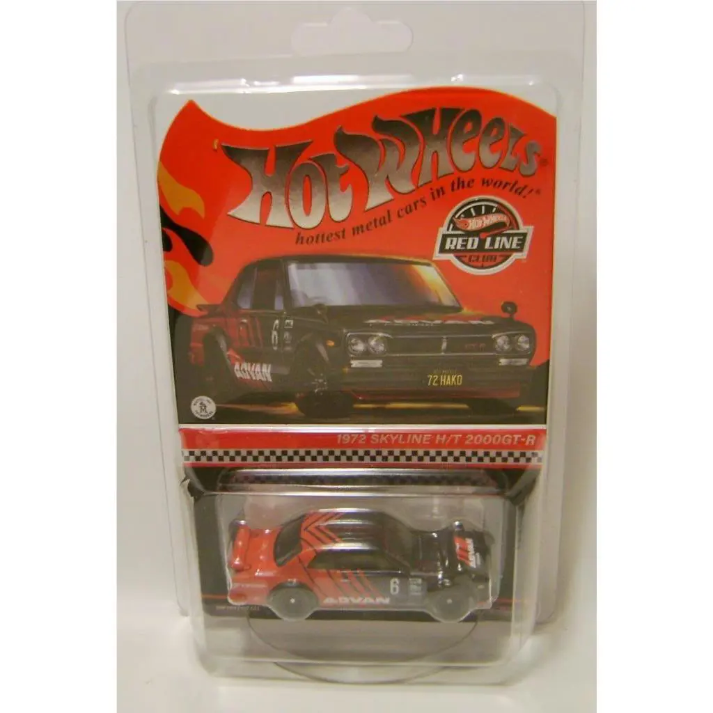 1972 `72 Nissan Skyline H/t 2000GT-R Advan Red Line Club Car Rlc Hot Wheels 2024