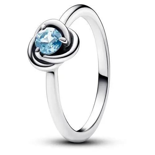 March Birthstone Eternity Circle Ring 192993C03-54 by Pandora