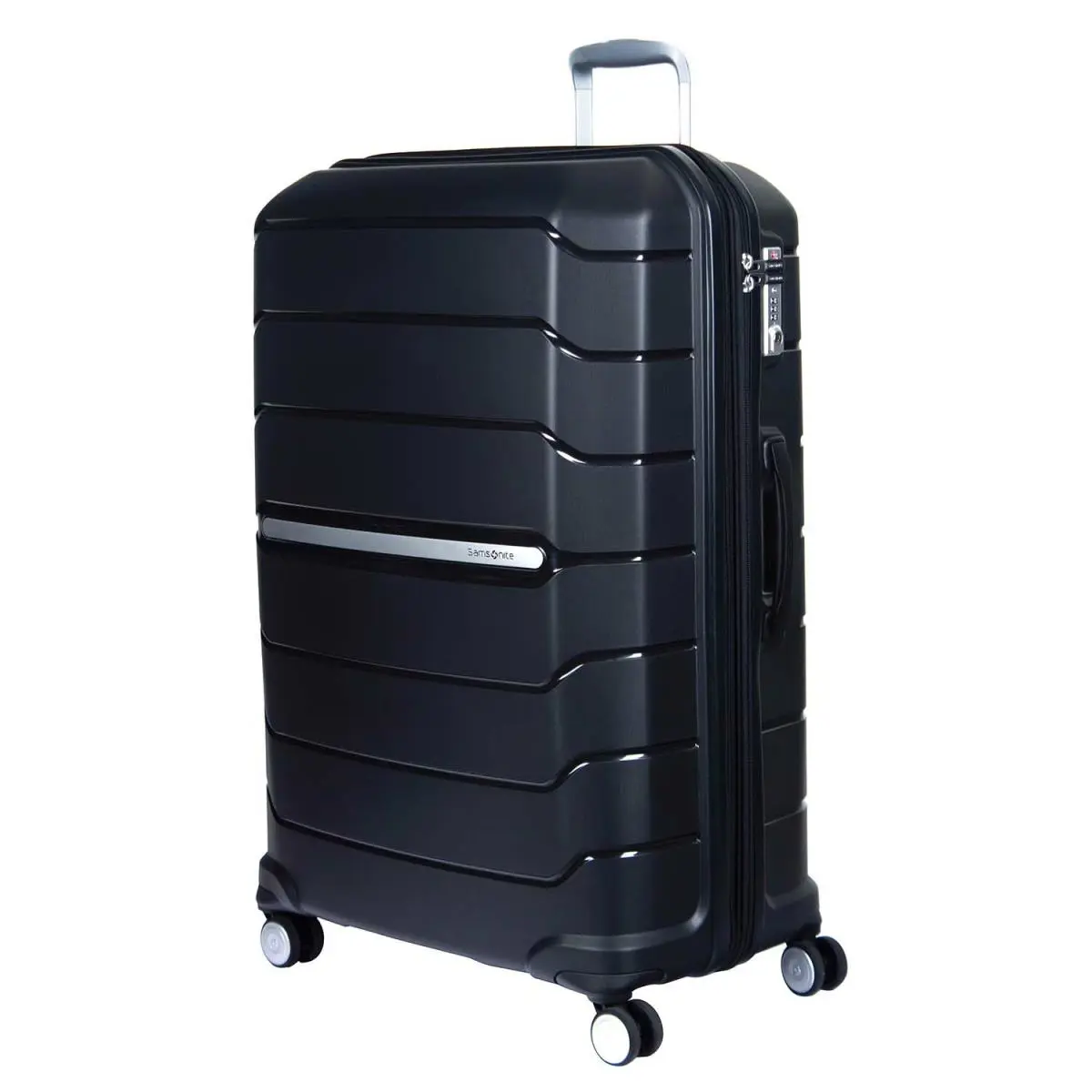 Samsonite Octolite I72009009 Black Large Polypropylene 8 Wheels Pockets Luggage