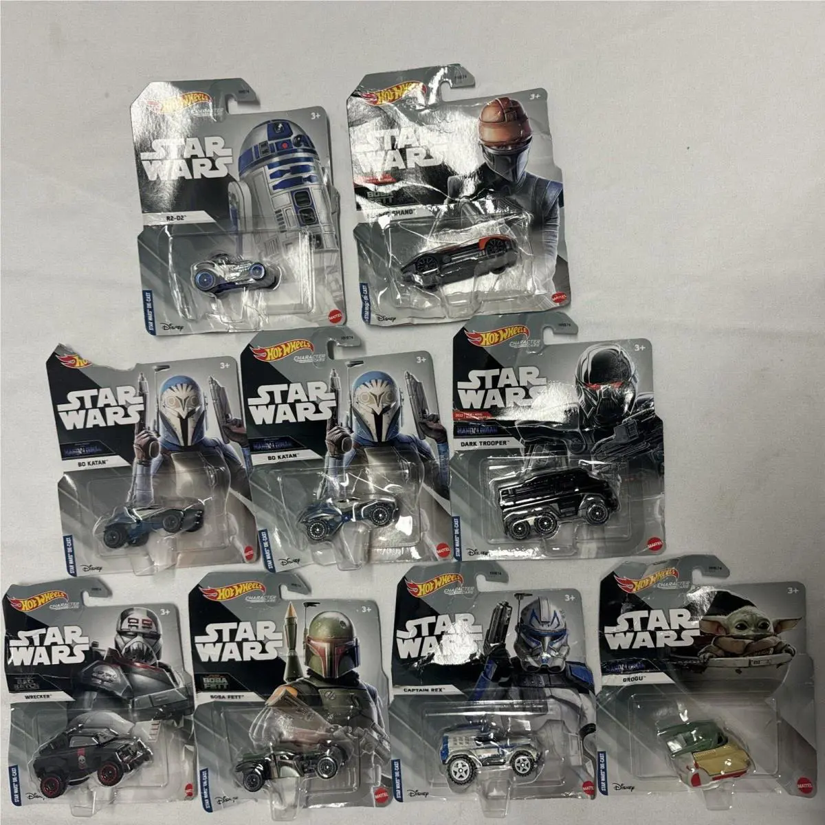 Includes Star Wars Hot Wheels Dark Trooper Character Car Die-cast Vehicle Distre