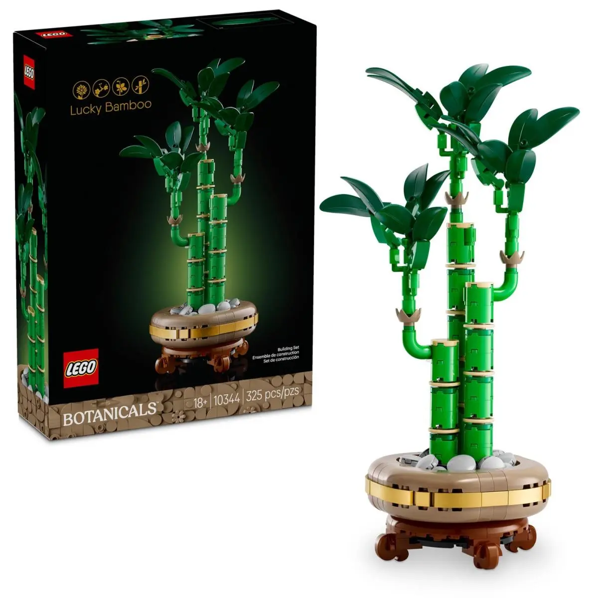 Lego Botanicals Lucky Bamboo Building Set - Artificial Plant For Multicolor