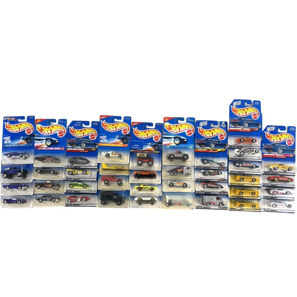 Bundle of Vintage 38 Hot Wheels- 9 Complete Series w/ Duplicates