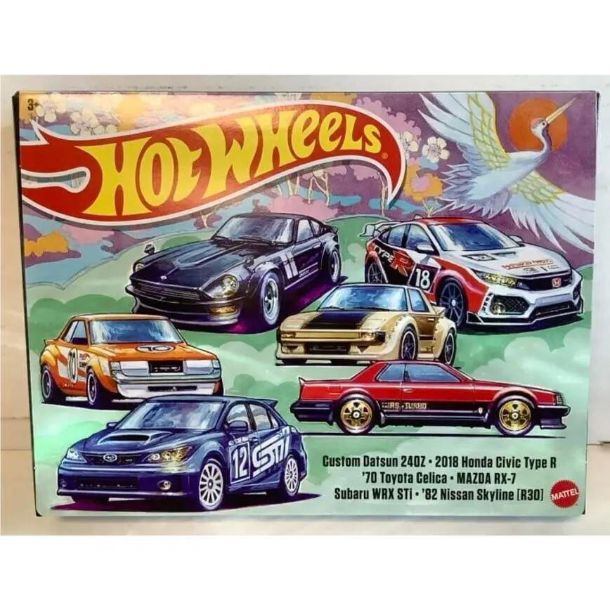 2023 Hot Wheels Japanese Car Culture 6-Car Multi-pack 1:64 Diecast Vehicles