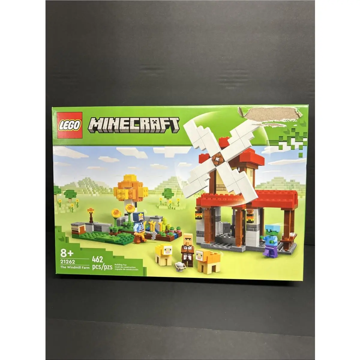 Lego Minecraft The Windmill Farm Set 21262 - Box Wear