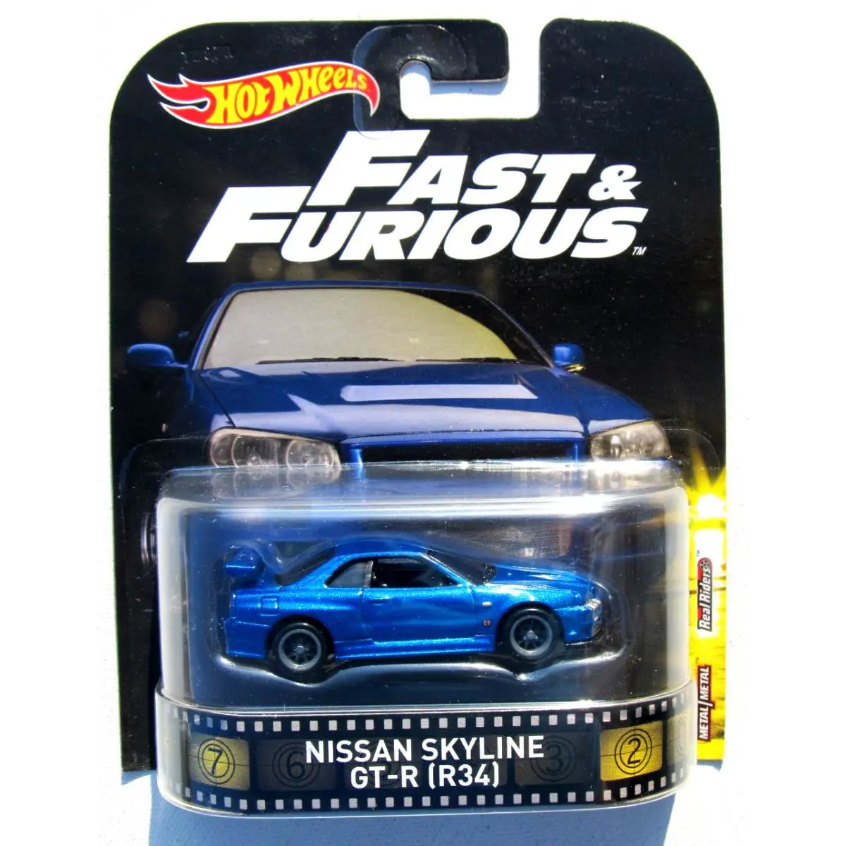 Hot Wheels 2017 Retro Entertainment Fast Furious Nissan Skyline Gt-r R34