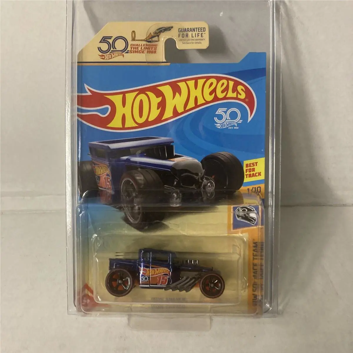 Hot Wheels 50th Anniversary Super Treasure Hunt Bone Shaker Race Skull LE