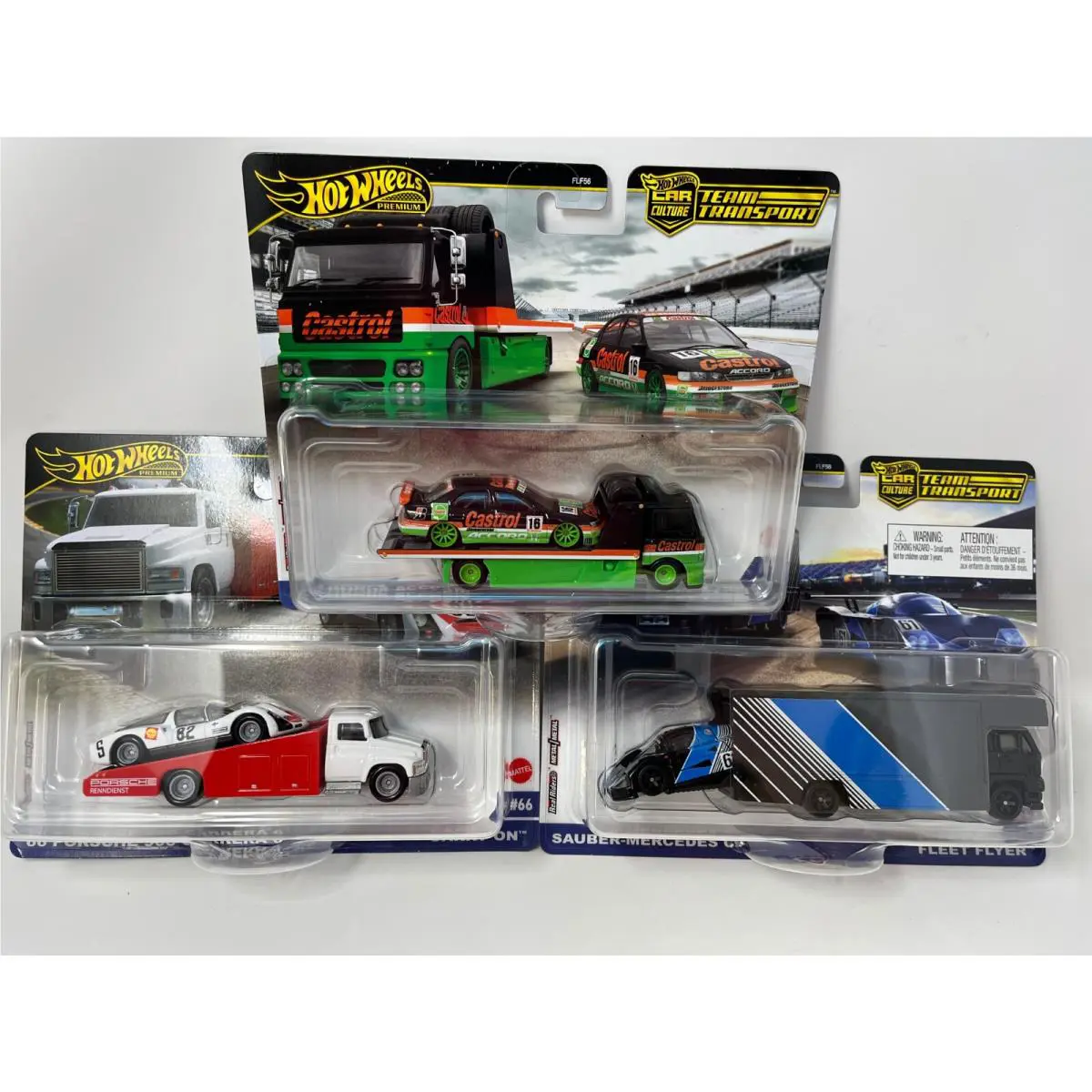 3 Car Set Case B 2024 Hot Wheels Team Transport Case B w/ Accord
