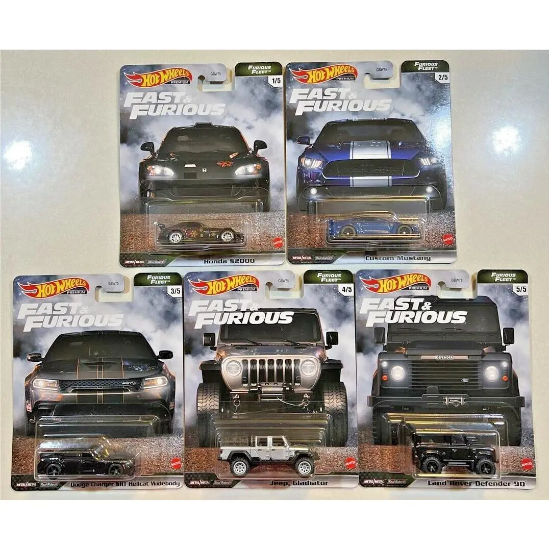 2021 Hot Wheels Fast Furious Furious Fleet Set of 5 Vhtf