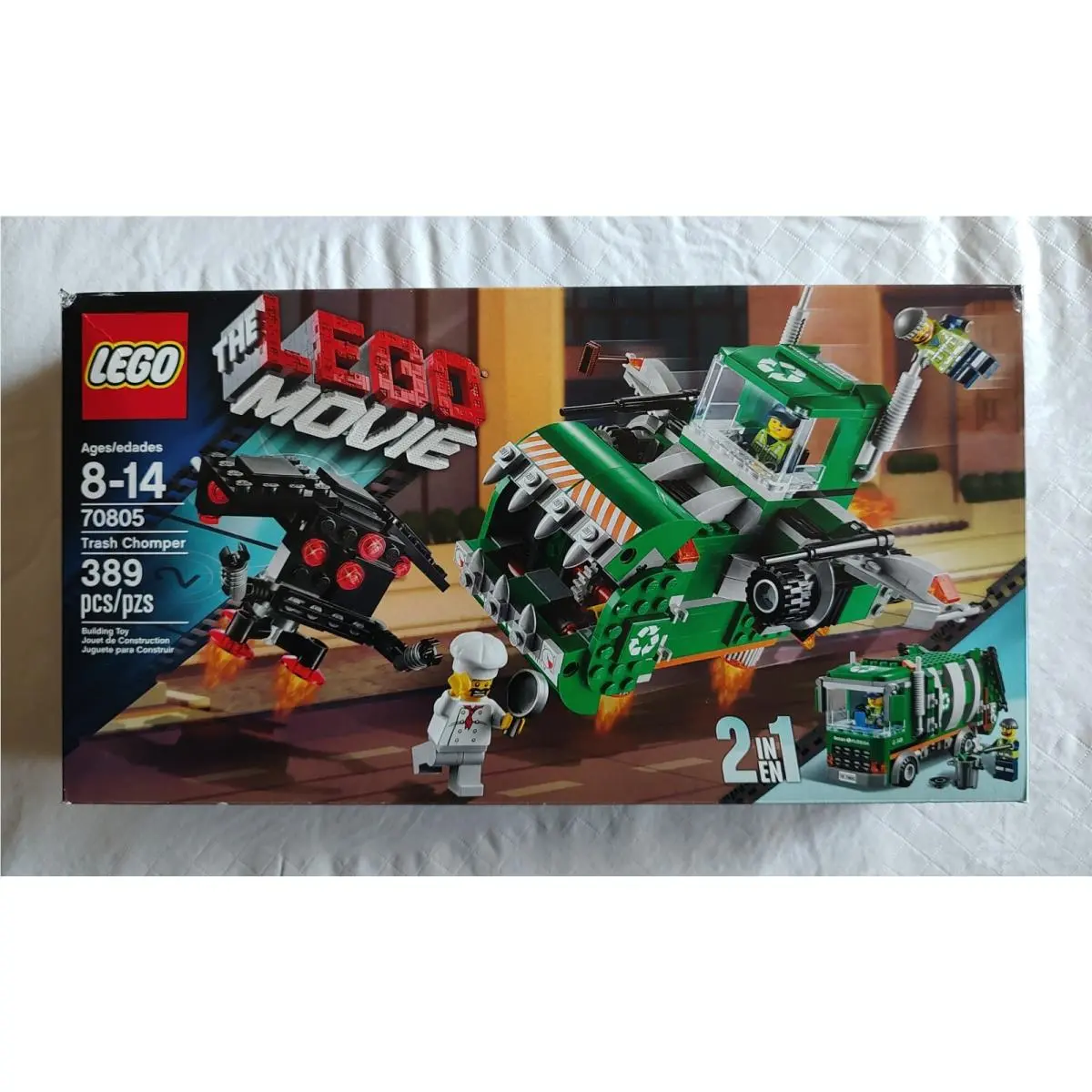 Lego Movie Trash Chomper 70805 City Garbage Truck. Octan. 3 Exclusive Figs