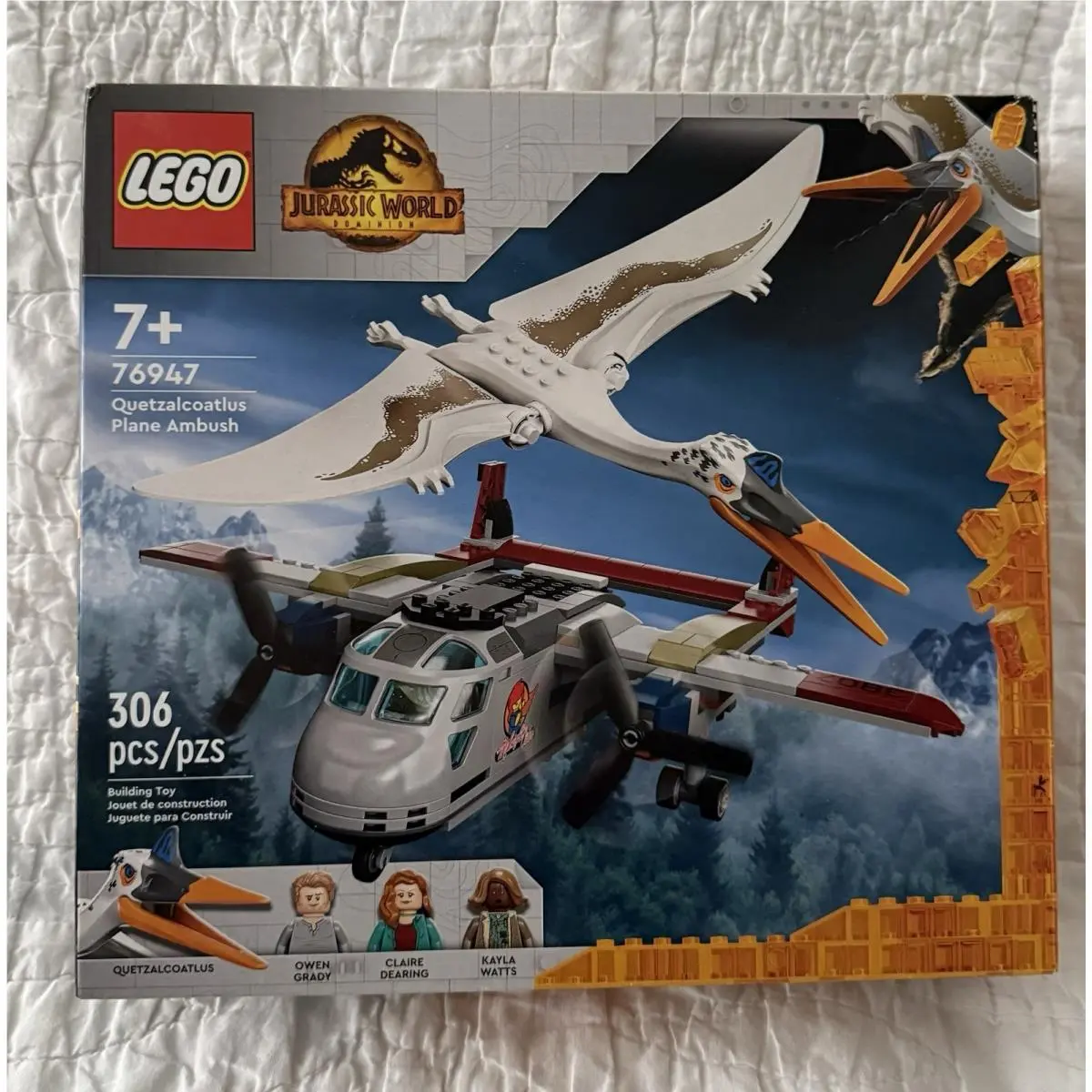 Lego Jurassic World: Quetzalcoatlus Plane Ambush 76947 W Box