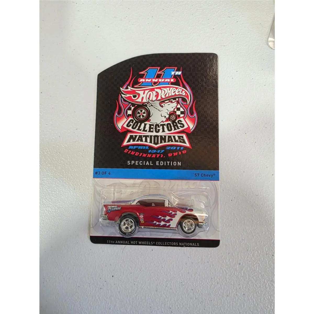 Hot Wheels 57 Chevy 2011 11th Annual Collector Nationals Cincinnati 1162/2000