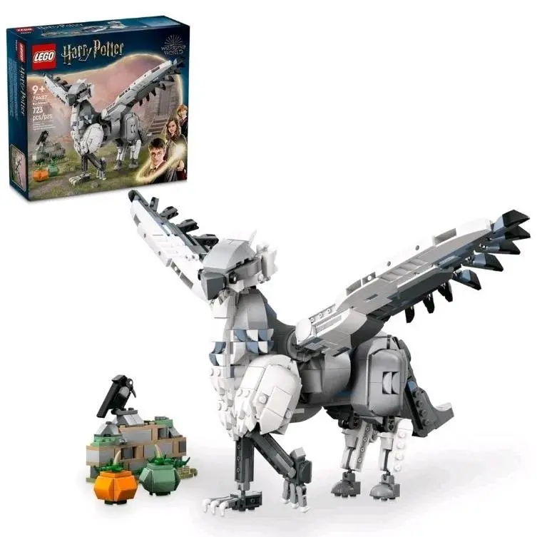 Lego Harry Potter Buckbeak The Hippogriff 76427 - 723pcs - Gray/white Display