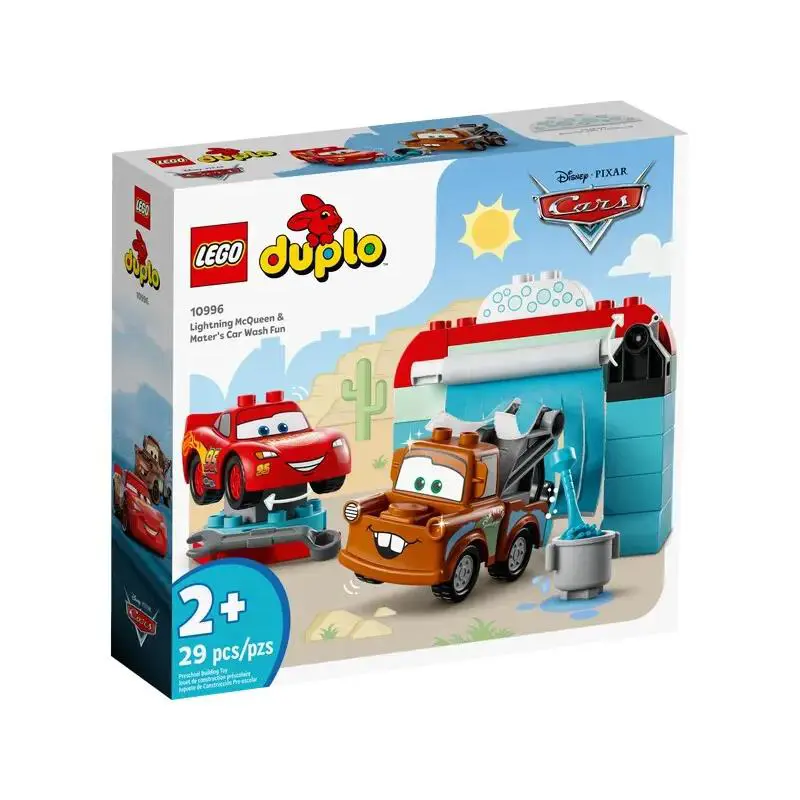 Lego Lightning Mcqueen Mater`s Car Wash Fun 10996 Duplo Cars Building Set