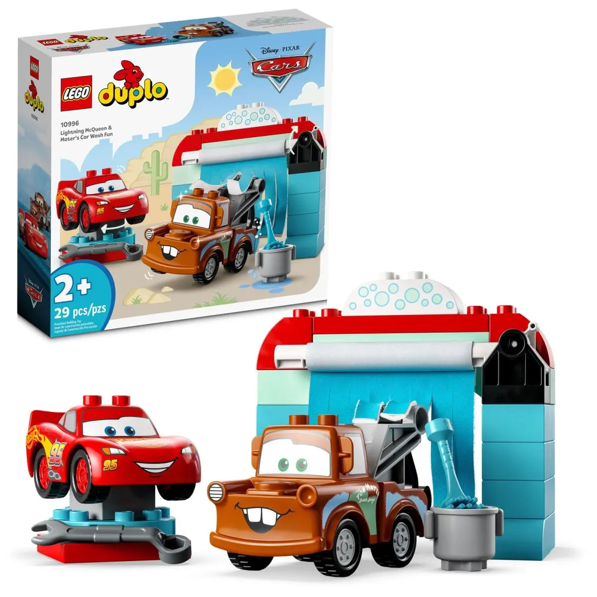 Lego Duplo: Lightning Mcqueen Mater`s Car Wash Fun 10996 New/sealed Retired