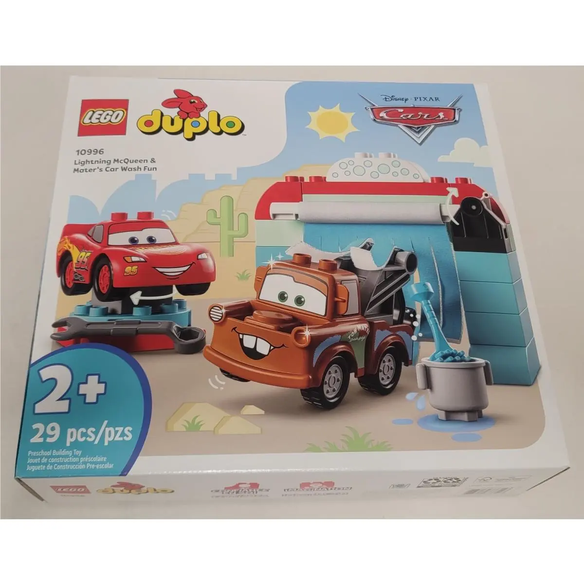 Lego 10996 Lightning Mcqueen Mater`s Car Wash Fun Duplo Cars