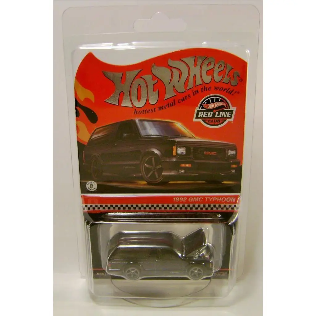 1992 `92 Gmc Typhoon Black Red Line Club Car Rlc Hot Wheels 2024