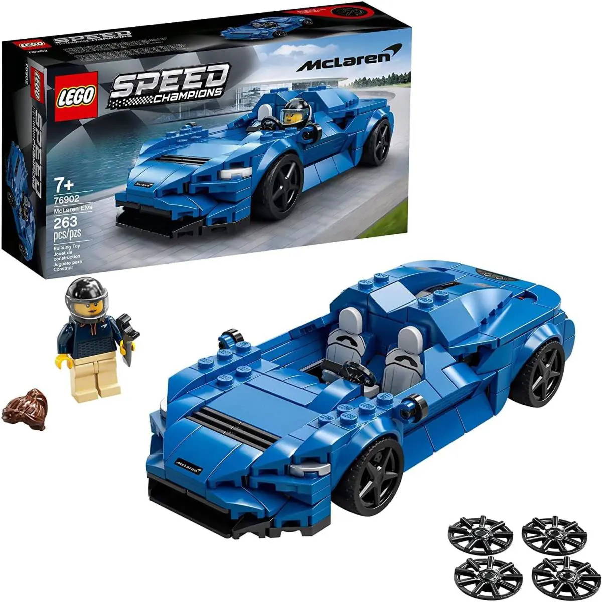 Lego Mclaren Elva 76902 Speed Champions Minifigure Building Set