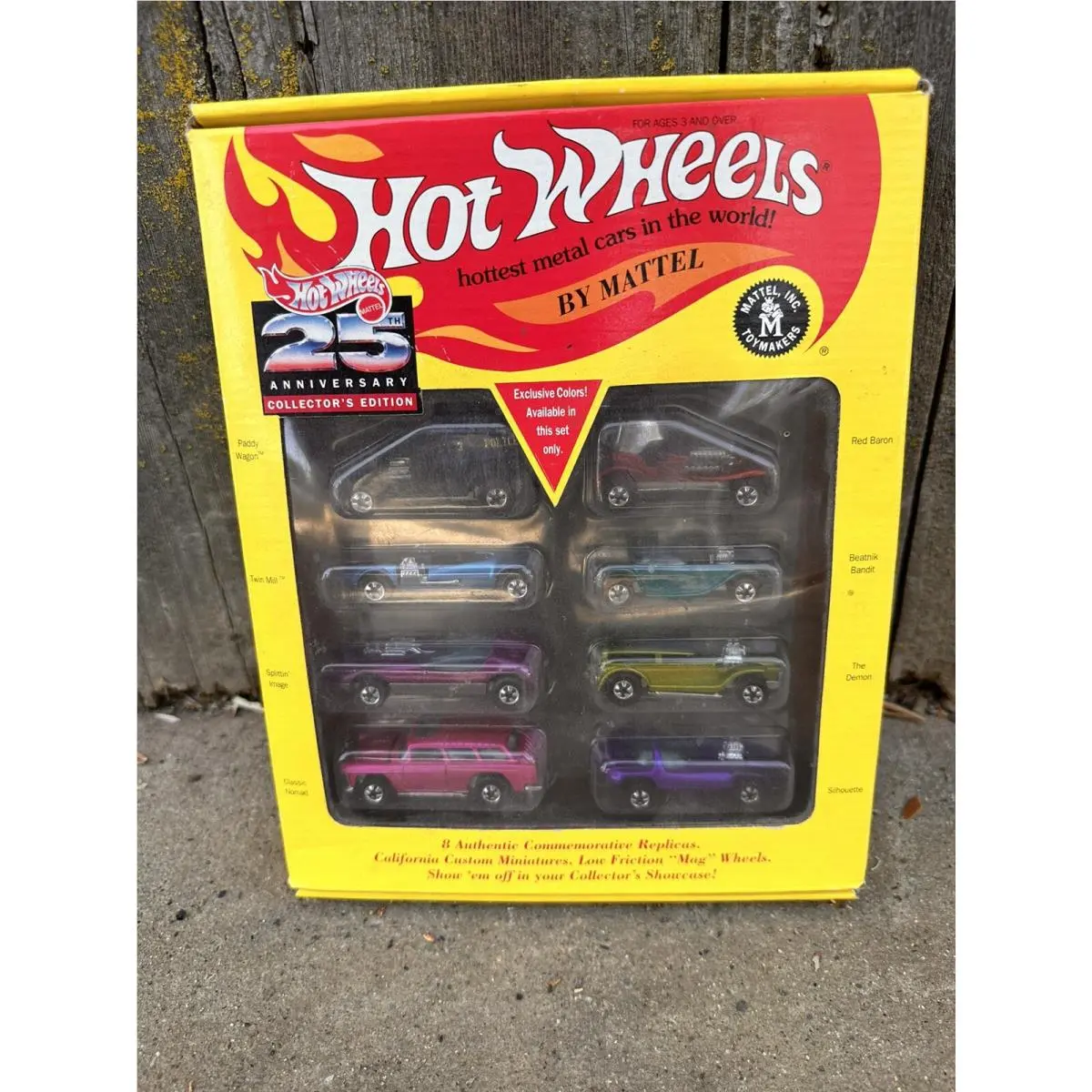 1993 Hot Wheels 25th Anniversary Vintage 8 Car Set Series 1 Limited Edition
