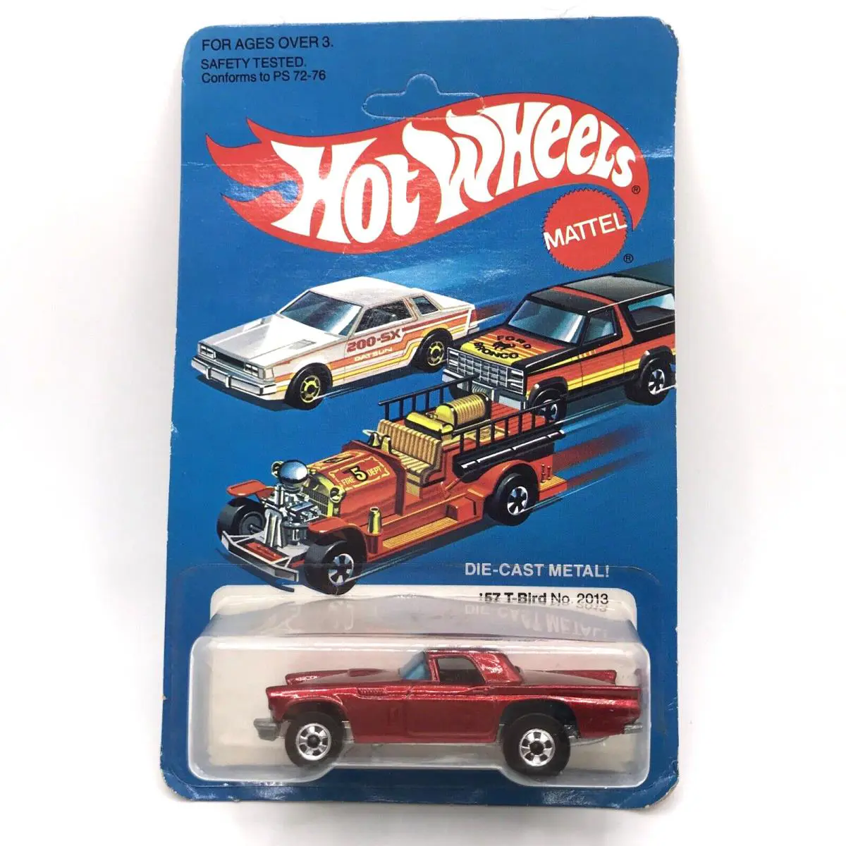 Hot Wheels 57 T-bird No. 2013 1981 Metallic Red Made In Hong Kong Unpunched