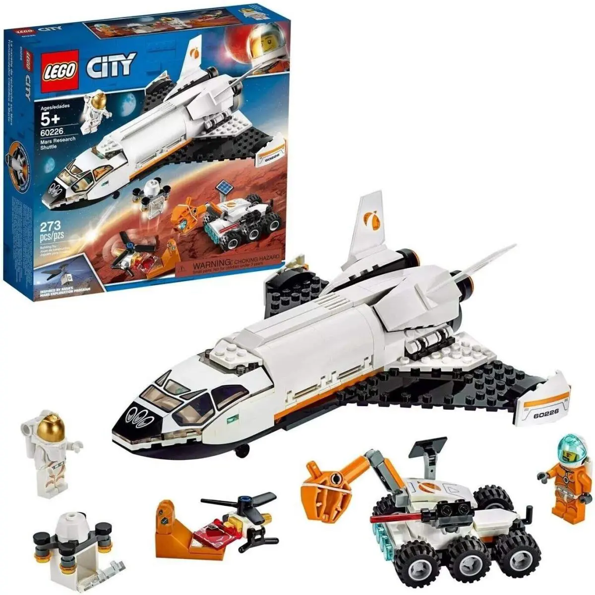 Lego City 60226 Space Mars Research Shuttle Space - - Box is Damaged