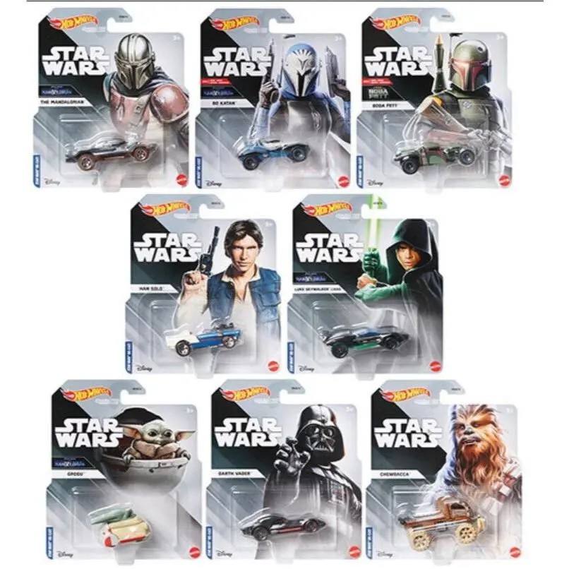 Hot Wheels Disney Star Wars Character Cars Set of 8 Mint Factory Box