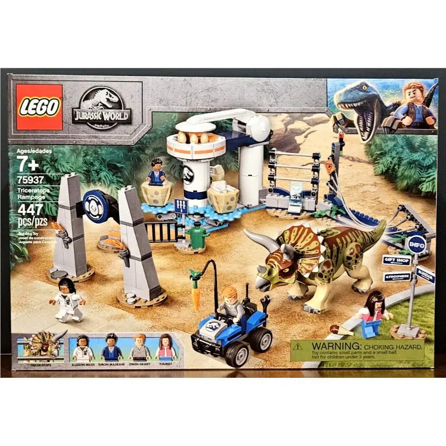 Lego Jurassic World Triceratops Rampage 75937