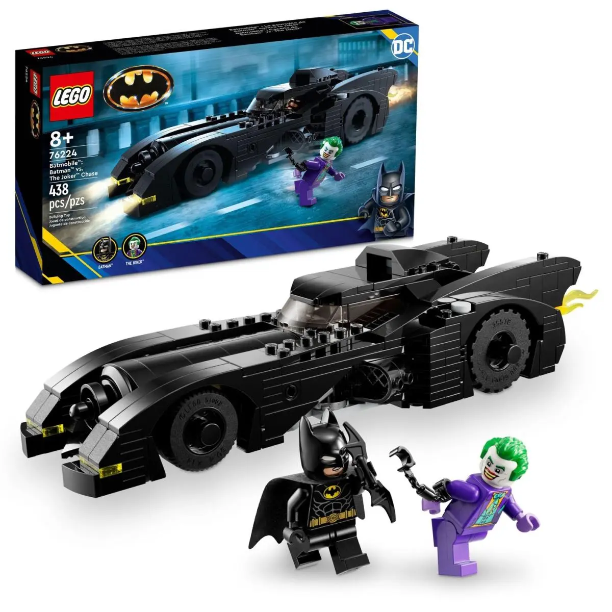 Lego DC Batmobile Batman Vs. The Joker Chase 76224 Building Toy Set 438 Pieces