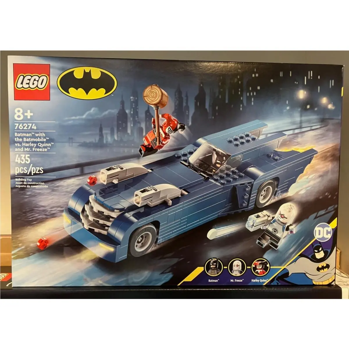 Lego 76274 Batman Batmobile Vs. Harley Quinn Mr. Freeze Animated Series 435 Pcs