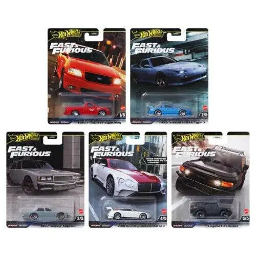 2024 Hot Wheels Premium Fast Furious 5 Car Set