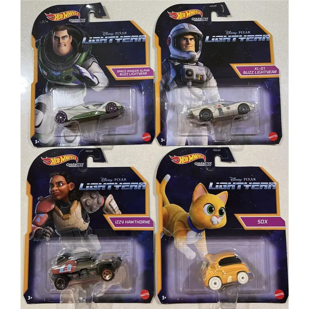 2022 Hot Wheels Character Cars Buzz Lightyear 4 Car Set Vhtf