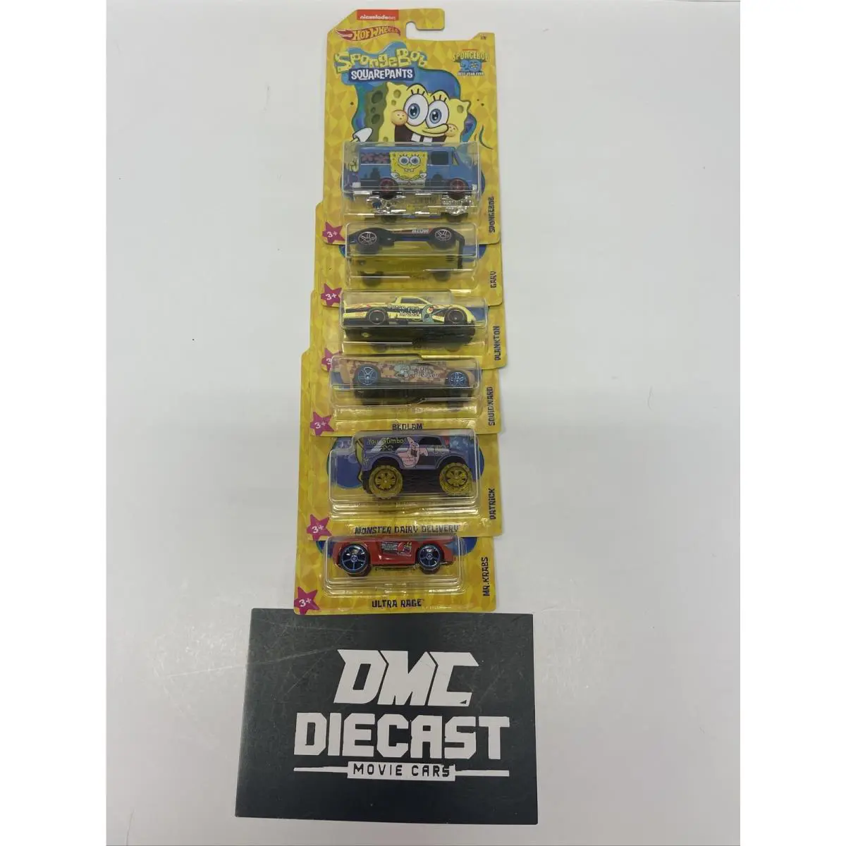 Hot Wheels Spongebob Set OF 6 Car Bundle Set Special 20 Best Year Ever