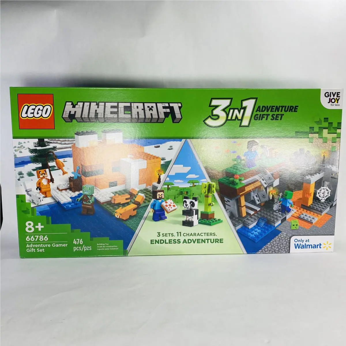 Lego 66786 Minecraft 3 Sets in 1 - Adventure Gamer Gift Set 21178 21166