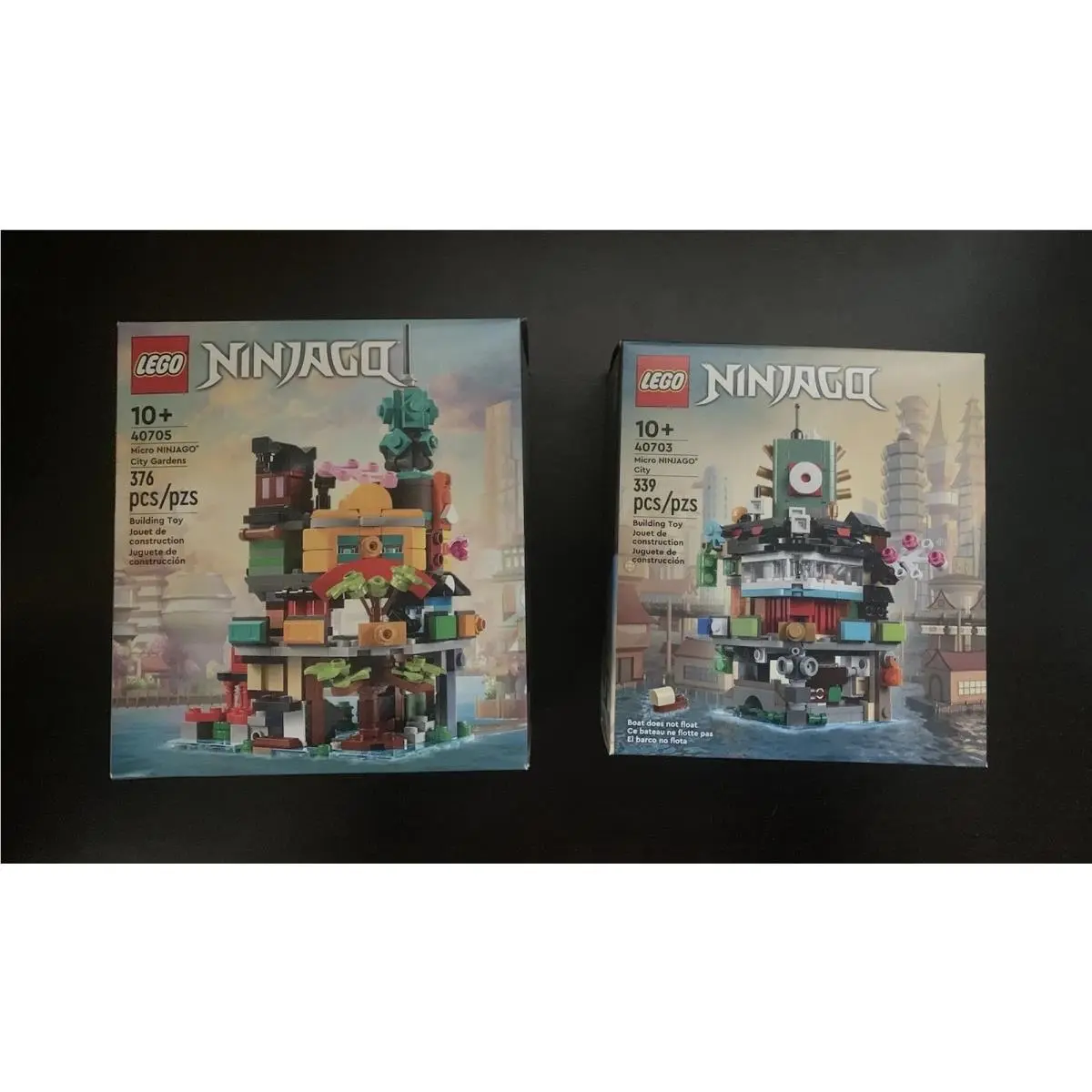 Lego Ninjago Micro City Gardens 40705 + Micro Ninjago City 40703