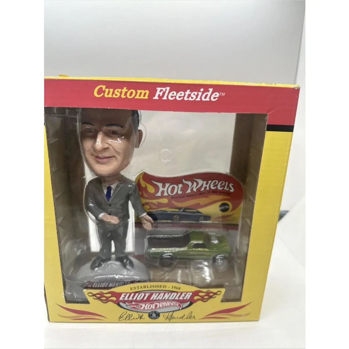 Hot Wheels Rlc 2003 Elliot Handler Bobble Head W/fleetside Green 1603/4000