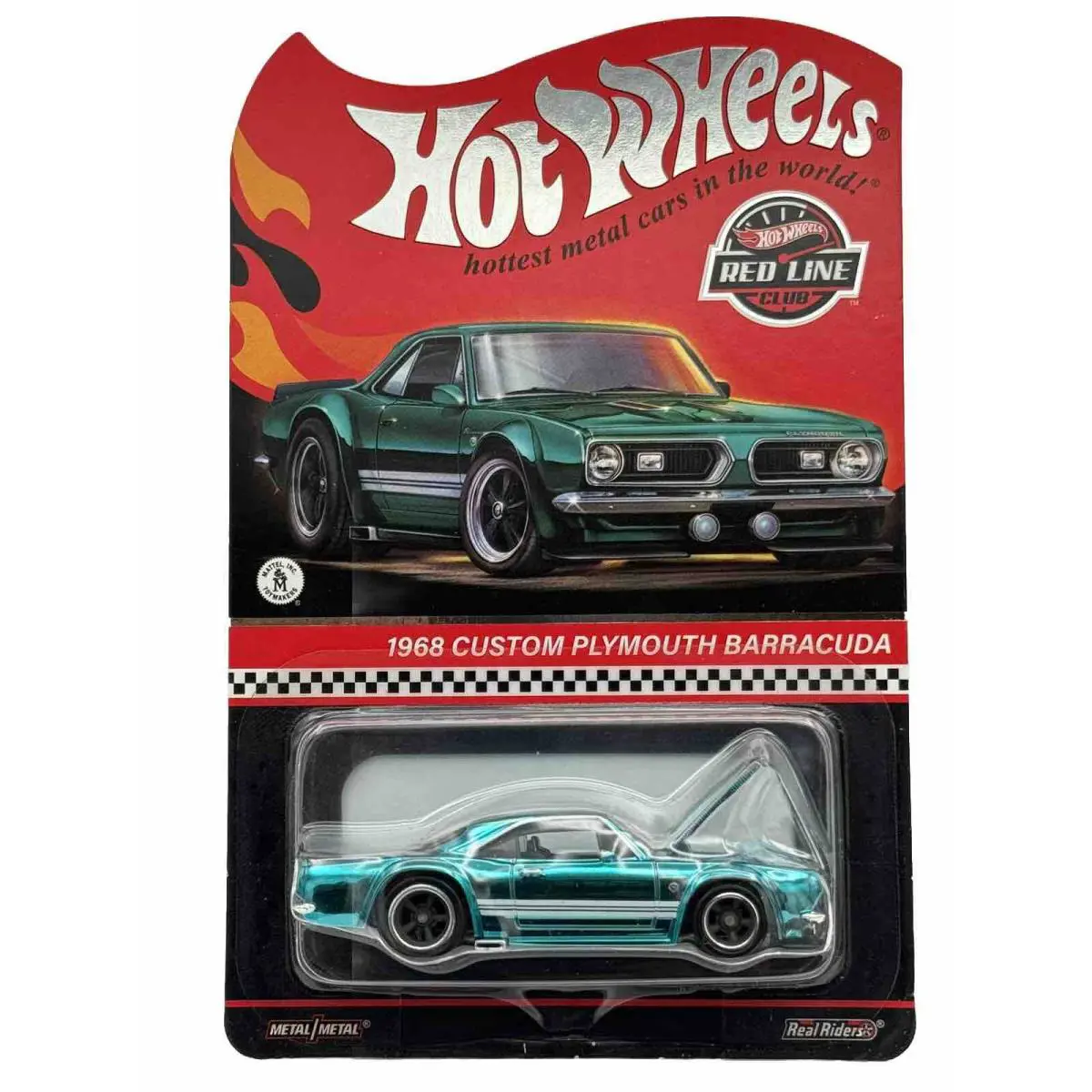 Hot Wheels 2024 HW Rlc Club Exclusive Teal Green 1968 Custom Plymouth Barracuda