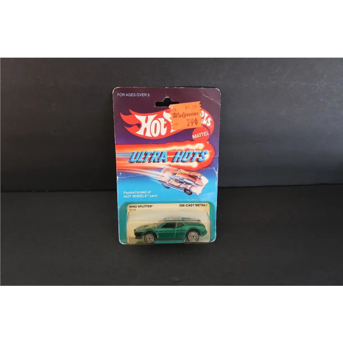 1983 Hot Wheels Ultra Hots Wind Splitter 9539 Green Hong Kong Racing Axles