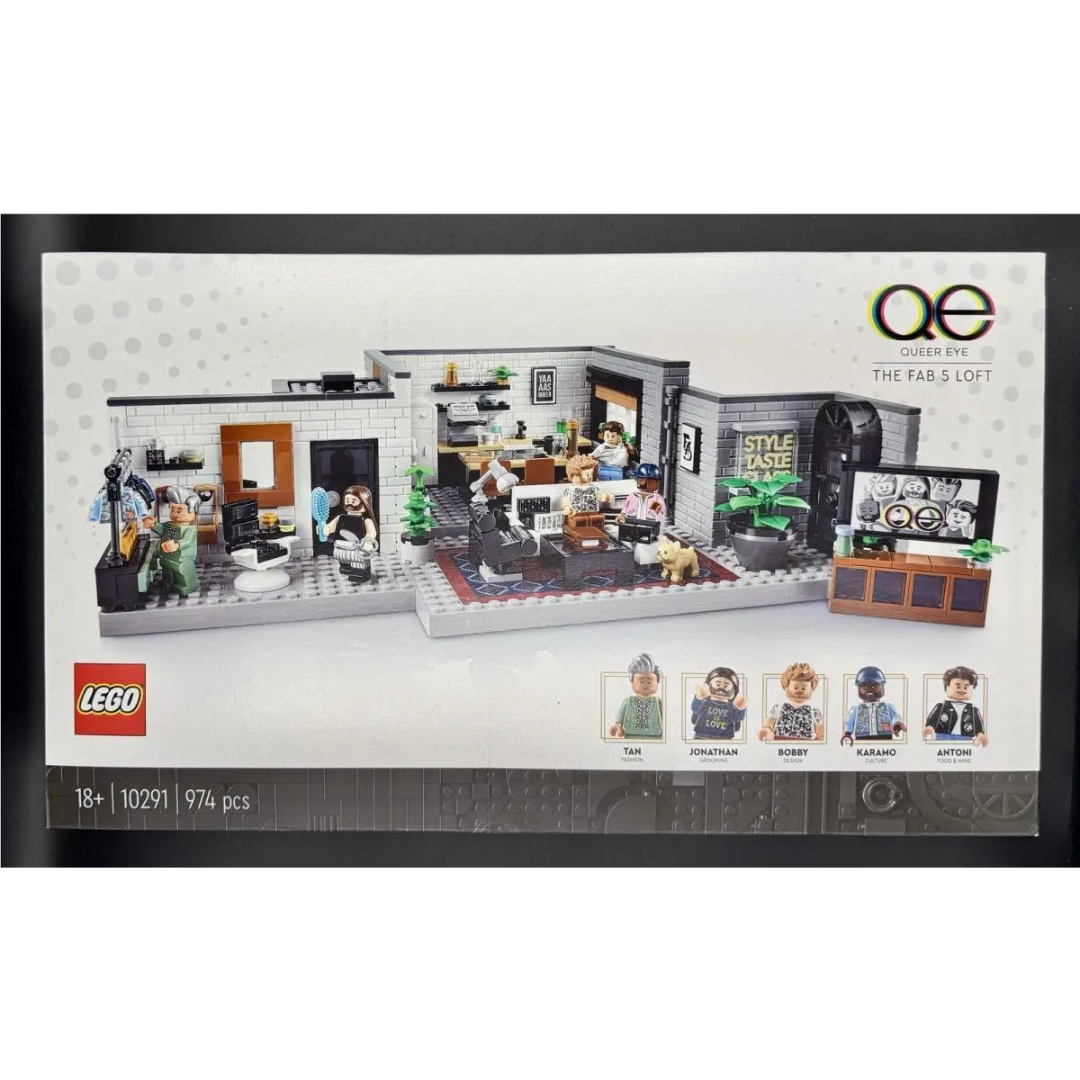 Lego Queer Eye The Fab 5 Loft 10291 Tan Karamo Jonathan Bobby Antoni